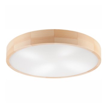 Loftlampe NATURAL 4xE27/60W/230V ø 57 cm fyrretræ