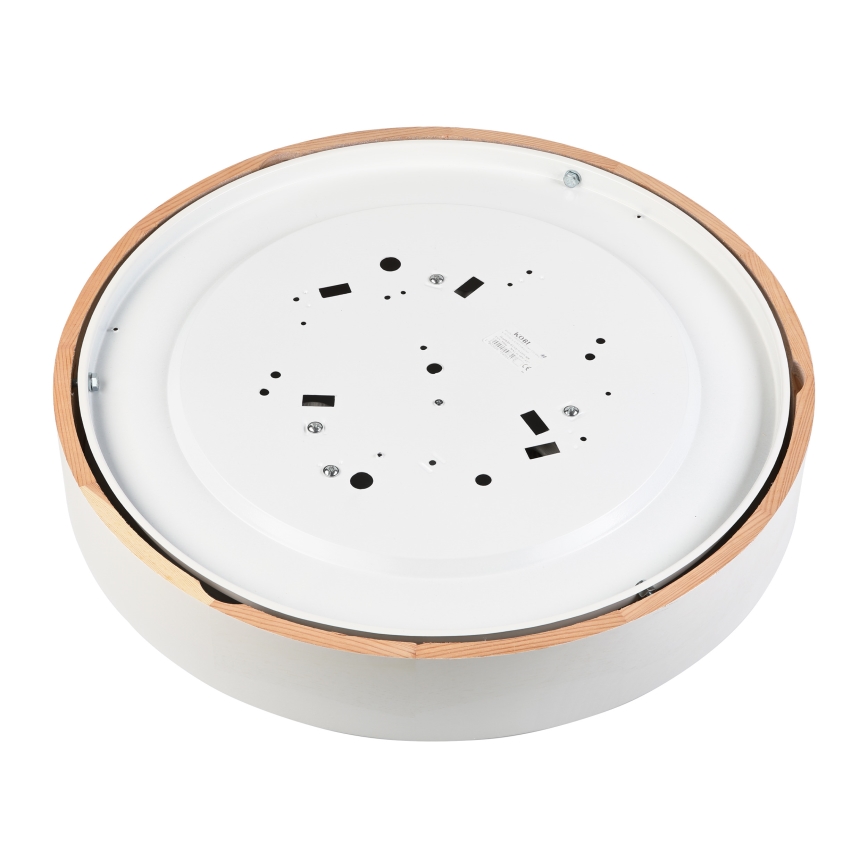 Loftlampe NATURAL 5xE27/15W/230V Ø 47,5 cm fyrretræ/hvid