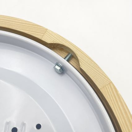 Loftlampe NATURAL MODERN 1xE27/15W/230V Ø 27,5 cm fyrretræ
