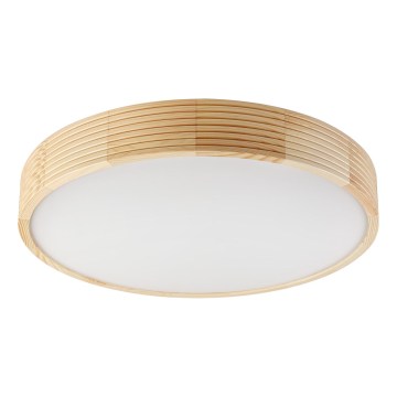 Loftlampe NATURAL MODERN 4xE27/15W/230V Ø 58 cm i fyrretræ