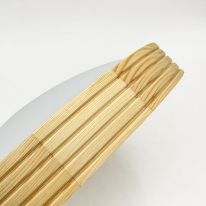 Loftlampe NATURAL MODERN SLIM 2x E27/15 W/230 V Ø 37,5 cm, fyrretræ