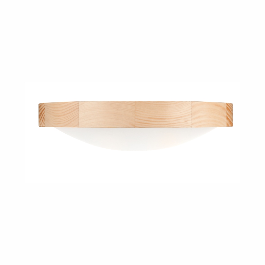 Loftlampe NATURAL SLIM 2xE27/60W/230V Ø37 cm fyrretræ