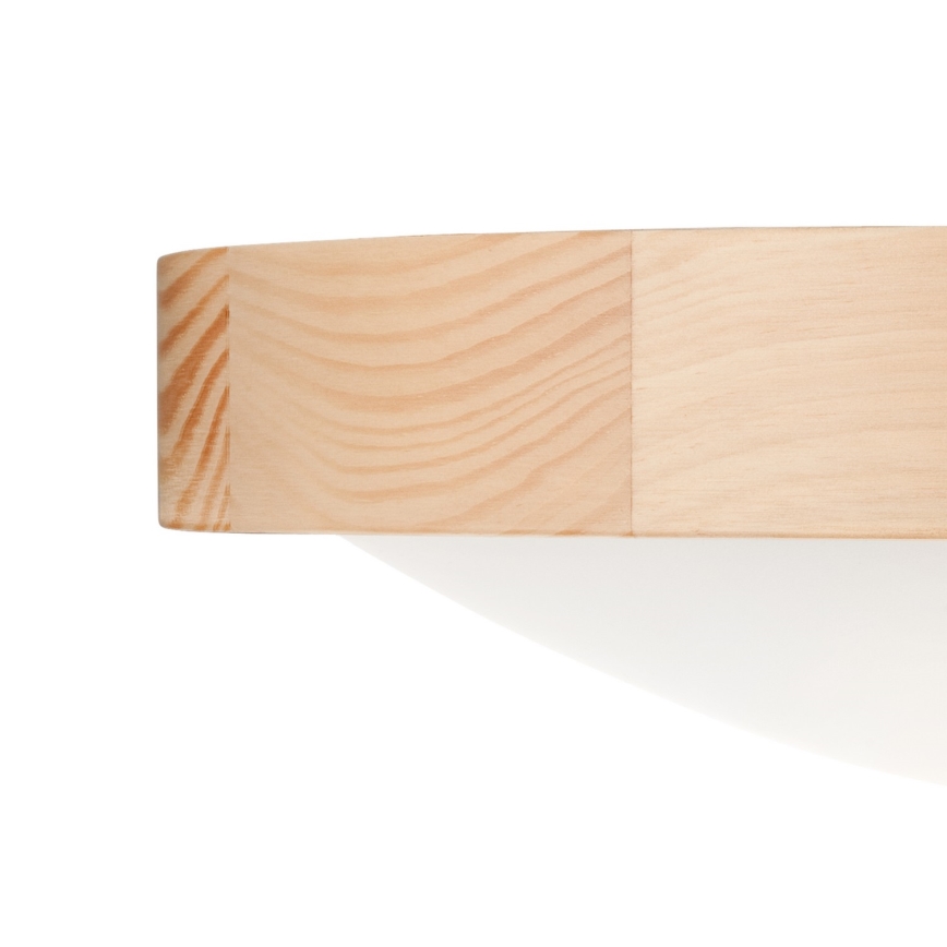 Loftlampe NATURAL SLIM 2xE27/60W/230V Ø37 cm fyrretræ