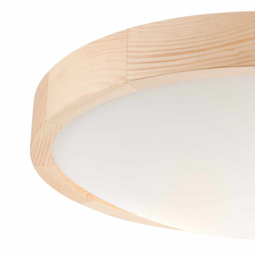 Loftlampe NATURAL SLIM 2xE27/60W/230V Ø37 cm fyrretræ