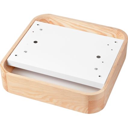 Loftlampe NATURAL SQUARE 2xE27/15W/230V 35x35 cm fyrretræ