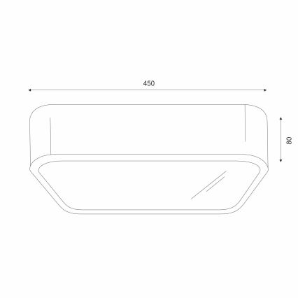 Loftlampe NATURAL SQUARE 4xE27/15W/230V 45x45 cm fyrretræ