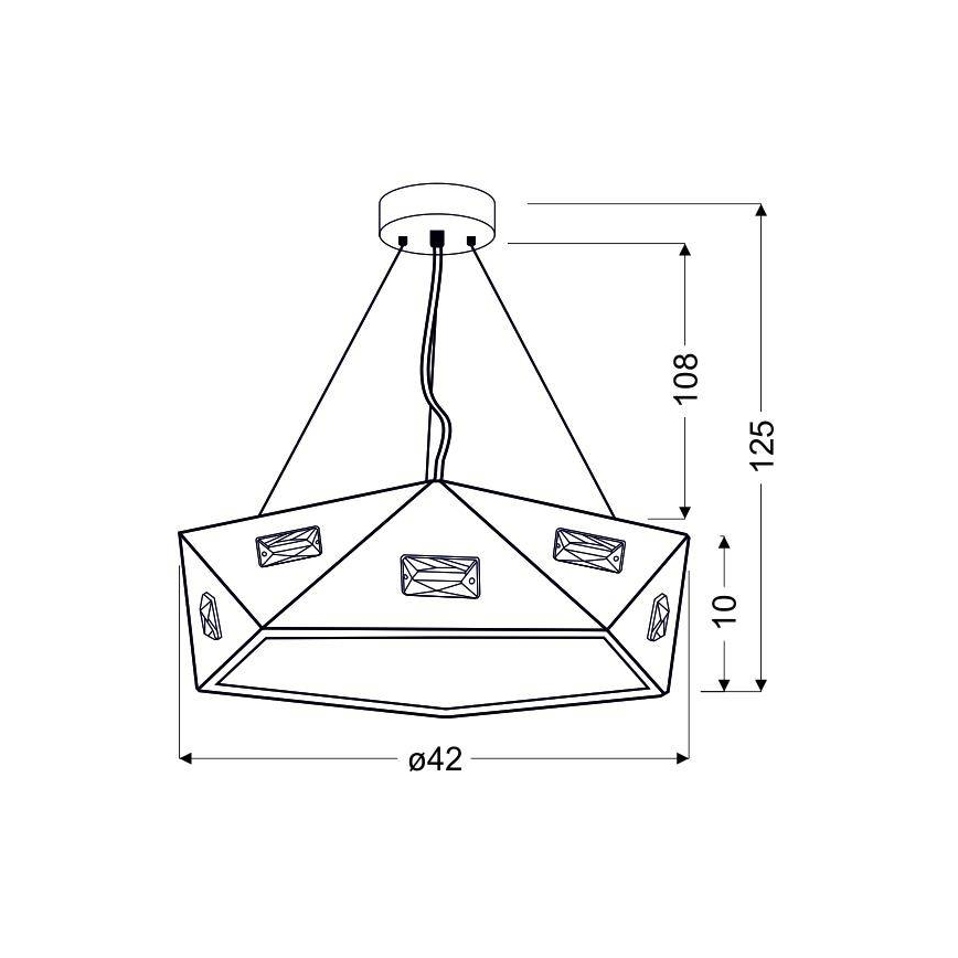 Loftlampe NEMEZIS 3xG9/40W/230V