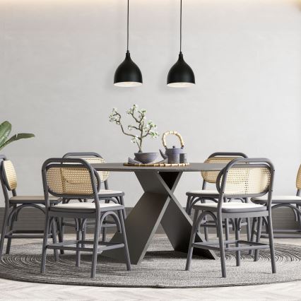 Loftlampe på kabel NOAK 2xE27/15W/230V sort