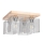 Loftlampe NORMAN WOOD 4xE27/25W/230V Birk