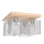 Loftlampe NORMAN WOOD 4xE27/25W/230V mat eg