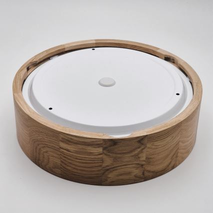 Loftlampe til badeværelse OAK 2xE27/15W/230V IP54 eg ø 27 cm