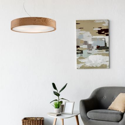 Loftlampe på kabel OAK 3xE27/60W/230V eg ? 47,5 cm