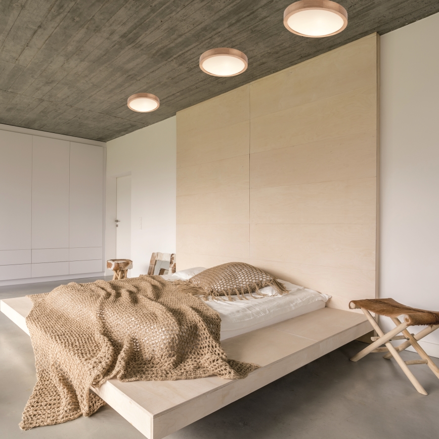 Loftlampe OAK SLIM 2xE27/60W/230V eg diam. 37 cm - FSC certificeret