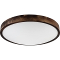 Loftlampe OAK SLIM 3xE27/15W/230V Ø 47 cm eg/mørkebrun