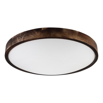 Loftlampe OAK SLIM 3xE27/15W/230V Ø 47 cm eg/mørkebrun