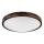 Loftlampe OAK SLIM 3xE27/15W/230V Ø 47 cm eg/mørkebrun