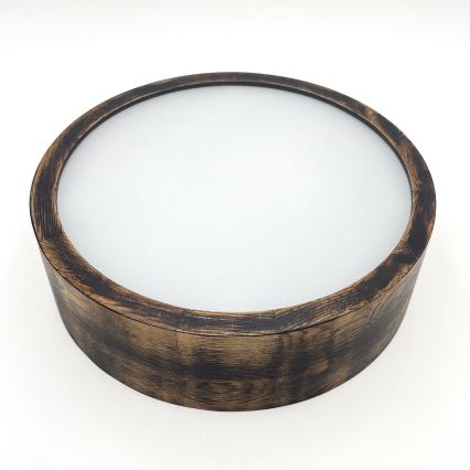 Loftlampe OAK SMOKY 1xE27/15W/230V Ø 27,5 cm eg/mørkebrun