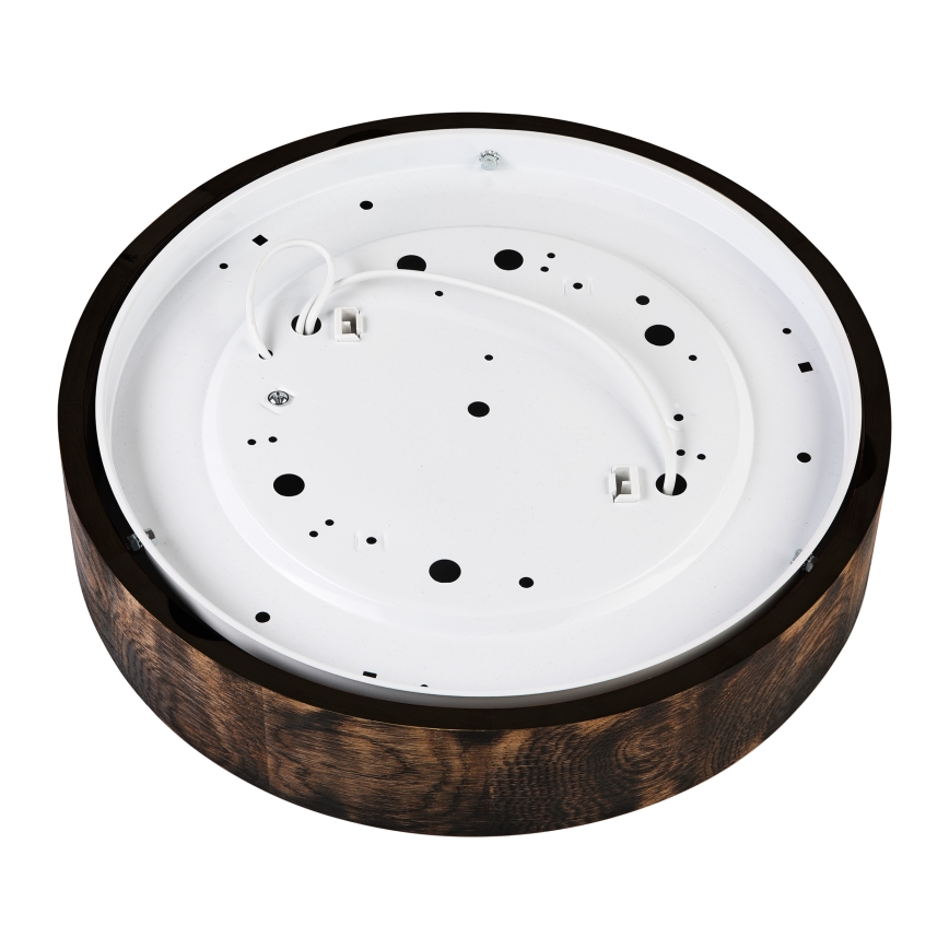 Loftlampe OAK SMOKY 2xE27/15W/230V ø 37,5 cm eg/mørkebrun
