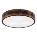 Loftlampe OAK SMOKY 3xE27/15W/230V ø 47,5 cm eg/mørkebrun