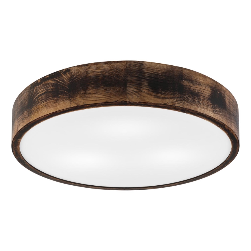 Loftlampe OAK SMOKY 3xE27/15W/230V Ø 47,5 cm eg/mørkebrun