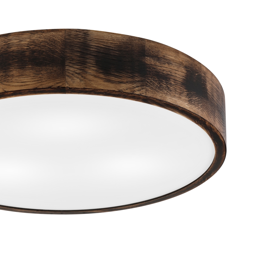 Loftlampe OAK SMOKY 3xE27/15W/230V Ø 47,5 cm eg/mørkebrun