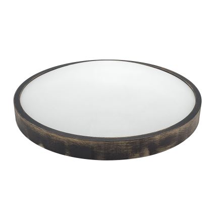 Loftlampe OAK SMOKY SLIM 3xE27/15W/230V Ø 47 cm eg/mørkebrun