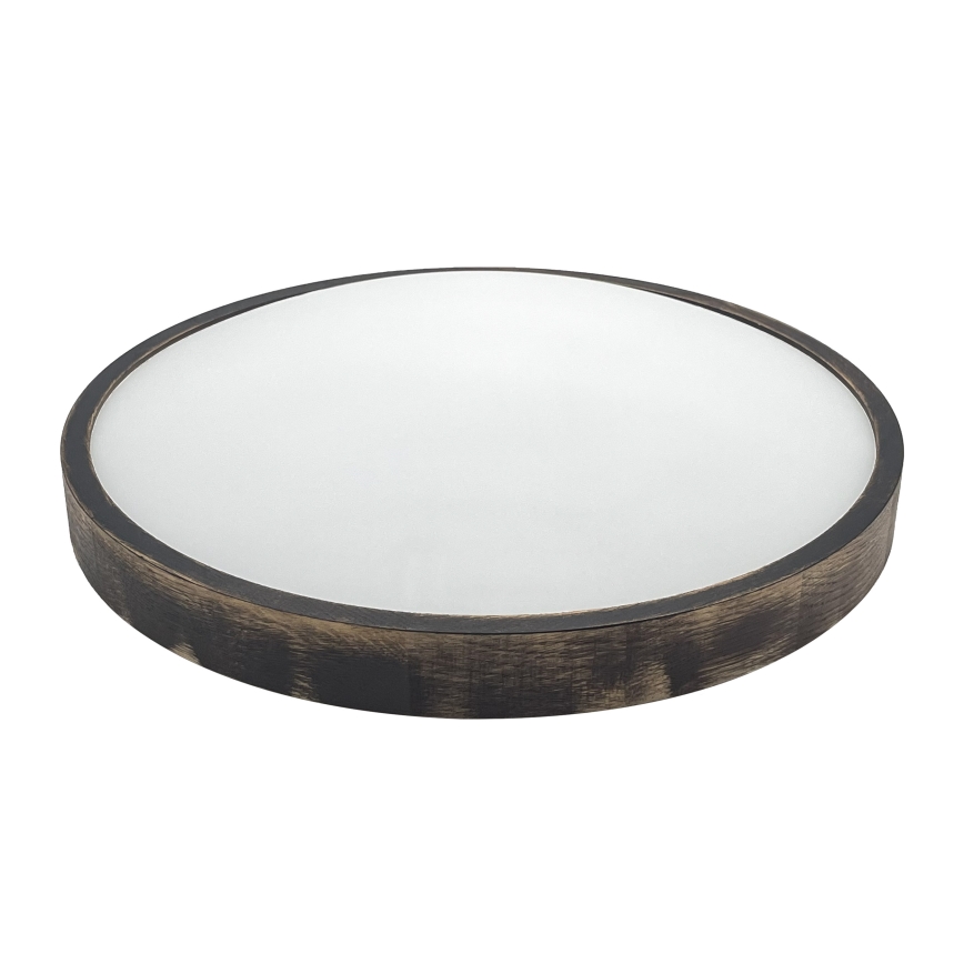 Loftlampe OAK SMOKY SLIM 3xE27/15W/230V Ø 47 cm eg/mørkebrun