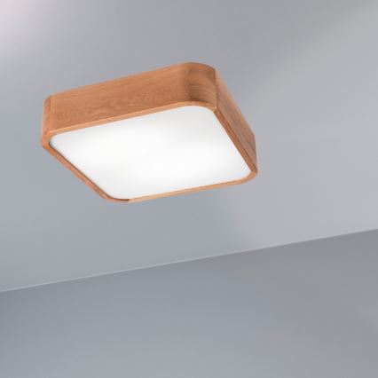 Loftlampe OAK SQUARE 2xE27/15W/230V 35x35 cm eg