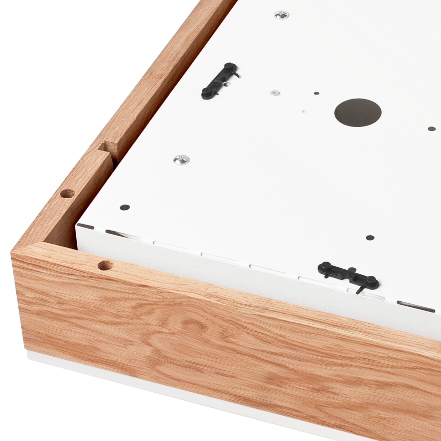 Loftlampe OAK SQUARE 4xE27/15W/230V 39x39 cm eg/hvid
