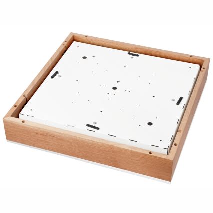 Loftlampe OAK SQUARE 4xE27/15W/230V 48x48 cm eg/hvid