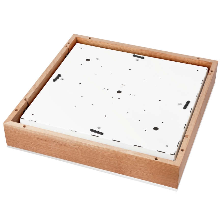 Loftlampe OAK SQUARE 4xE27/15W/230V 48x48 cm eg/hvid