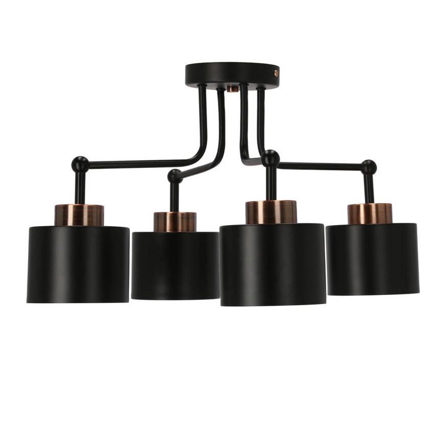 Loftlampe OLENA 4xE27/60W/230V sort