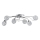 Loftlampe ORLEAN 6xE14/10W/230V skinnende krom