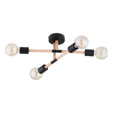 Loftlampe OTELLO 4xE27/15W/230V sort/beige