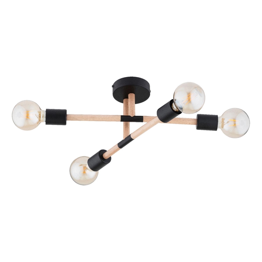 Loftlampe OTELLO 4xE27/15W/230V sort/beige