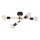 Loftlampe OTELLO 4xE27/15W/230V sort/beige
