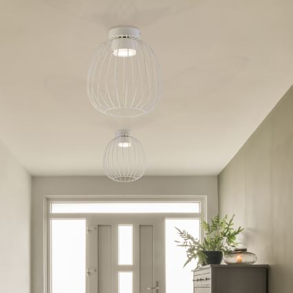 Loftlampe OVELLA 1xGX53/10W/230V Ø 25 cm cremefarvet