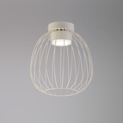 Loftlampe OVELLA 1xGX53/10W/230V Ø 25 cm cremefarvet