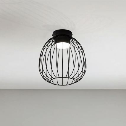 Loftlampe OVELLA 1xGX53/10W/230V Ø 25 cm sort