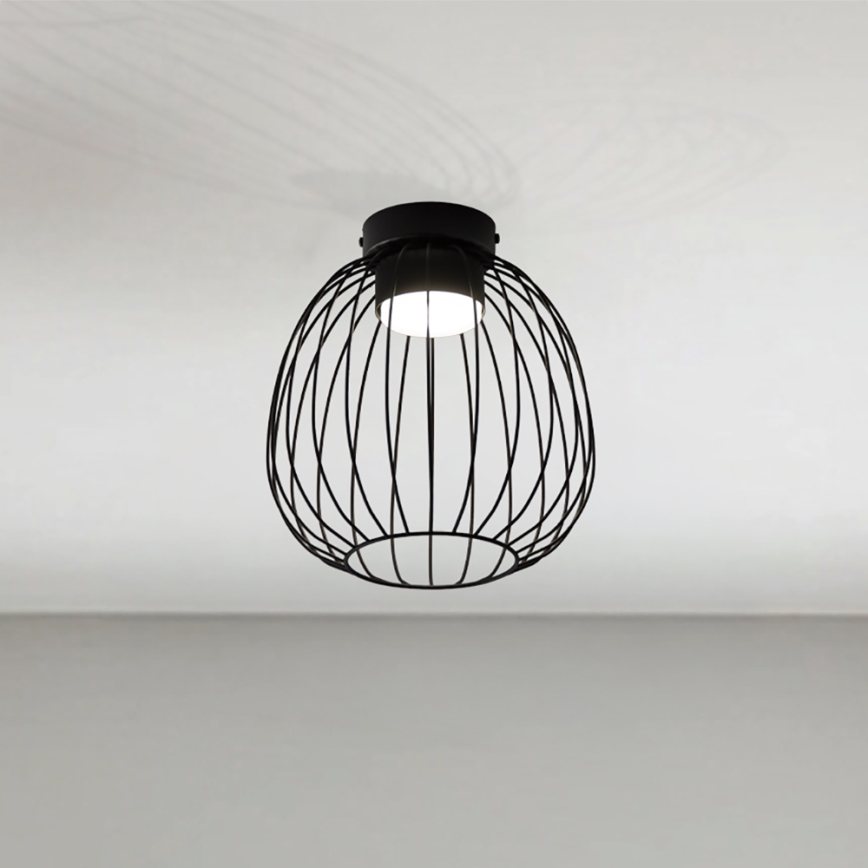Loftlampe OVELLA 1xGX53/10W/230V Ø 25 cm sort