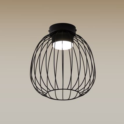 Loftlampe OVELLA 1xGX53/10W/230V Ø 25 cm sort