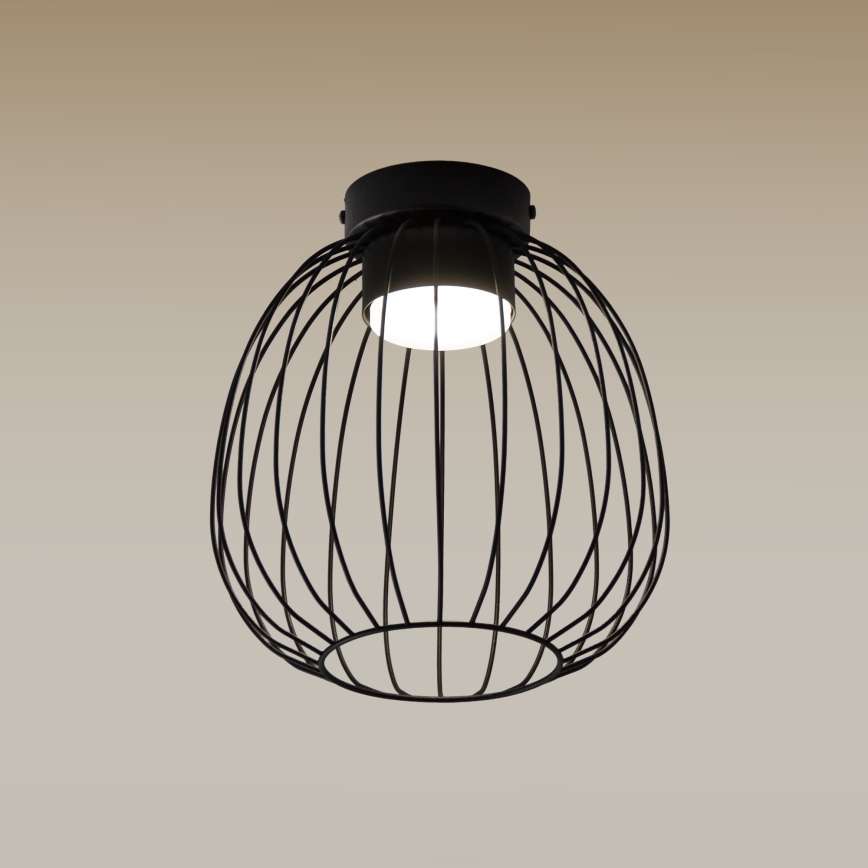 Loftlampe OVELLA 1xGX53/10W/230V Ø 25 cm sort