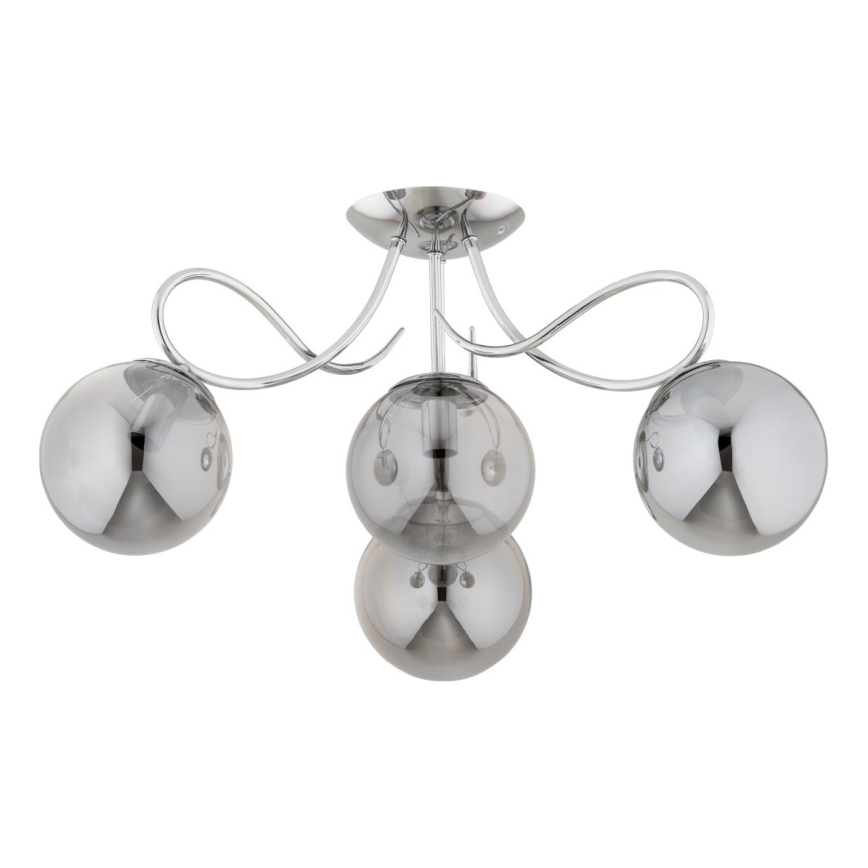 Loftlampe OXA 4xE14/10W/230V skinnende krom