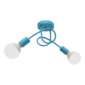 Loftlampe OXFORD 2xE27/15W/230V blå