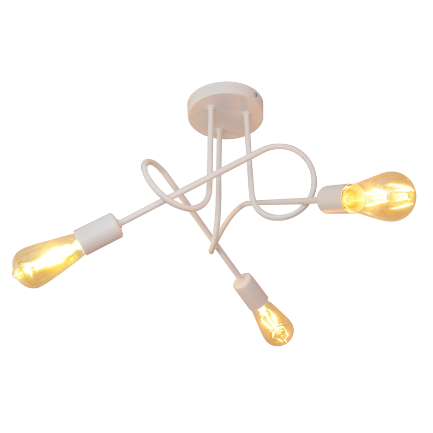 Loftlampe OXFORD 3xE27/15W/230V hvid