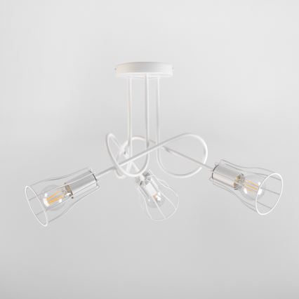 Loftlampe OXFORD 3xE27/15W/230V hvid