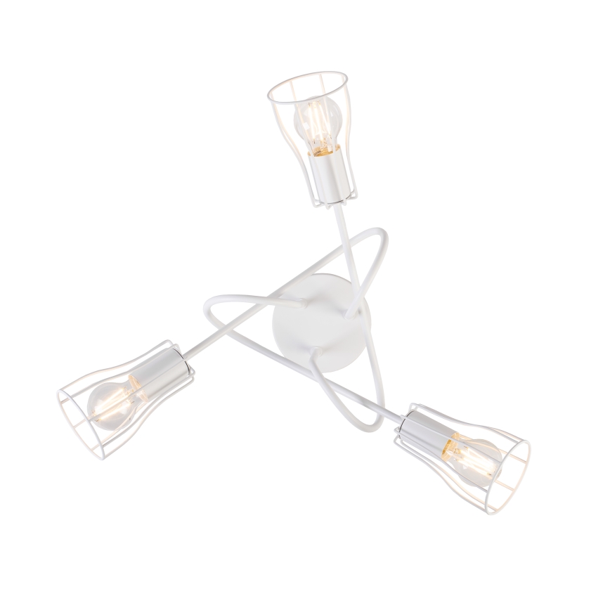 Loftlampe OXFORD 3xE27/15W/230V hvid