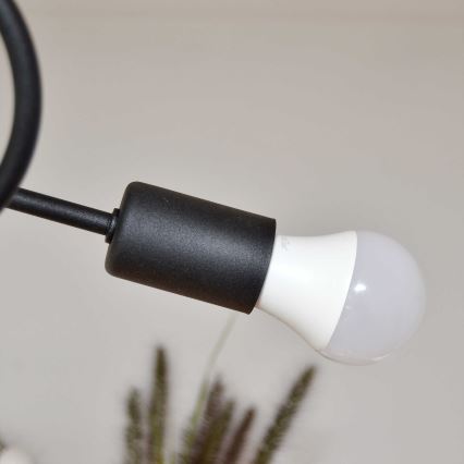 Loftlampe OXFORD 4xE27/15W/230V sort/grøn
