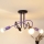 Loftlampe OXFORD 4xE27/15W/230V sort/lilla