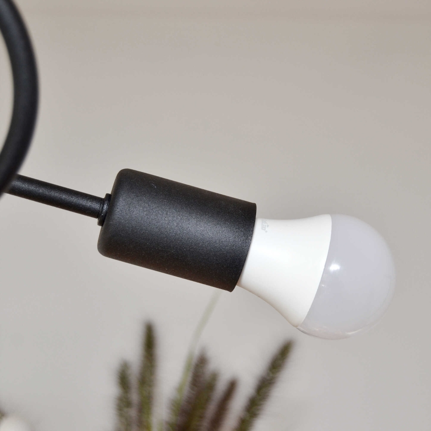 Loftlampe OXFORD 4xE27/15W/230V sort/turkis